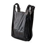 Black Vest Carrier Bags