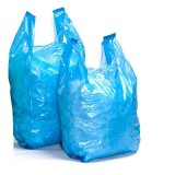 Blue Vest Carrier Bags