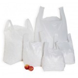 White Vest Carrier Bags