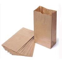 Brown Kraft Paper Bags SOS Block Bottom