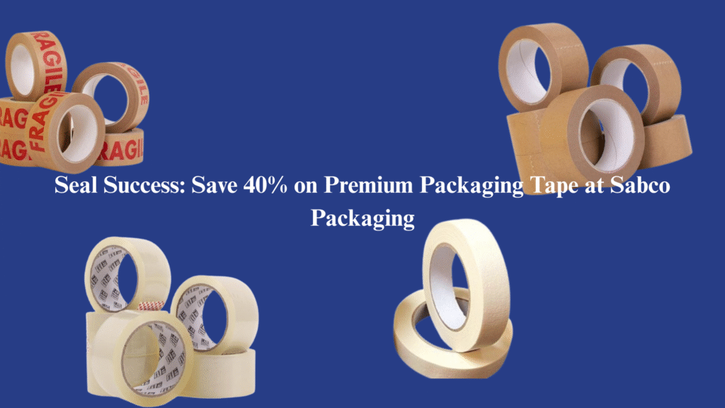 Seal Success: Save 40% on Premium Packaging Tape at Sabco Packaging