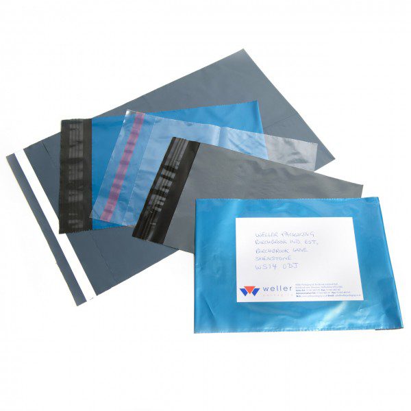 Grey mailing bags
